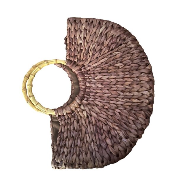 Saenza 100% Straw Beach Handbag - Picture 2 of 6